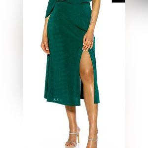 Alexia Admor NY MIDI Skirt w/Slit - Sz Large